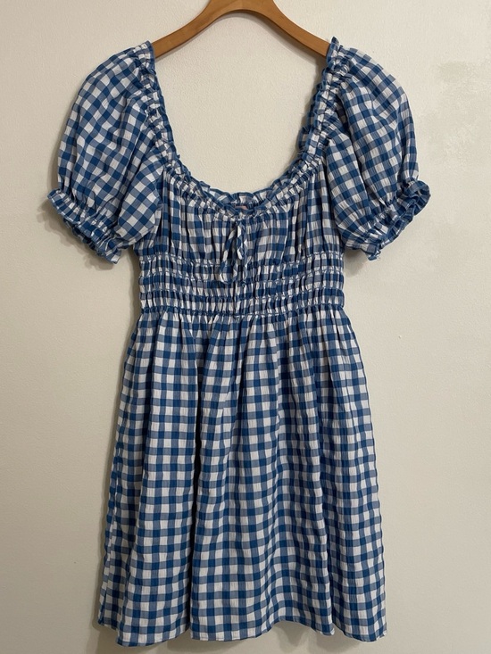 Show Me Your MuMu Dresses & Skirts - Show Me Your MuMu Esme Gingham Puff Sleeve Mini Dress